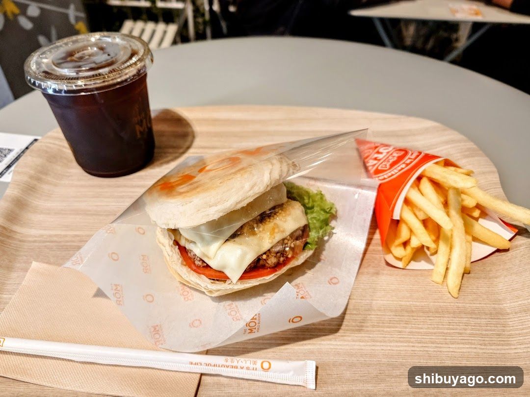 Burger and Fries Meal