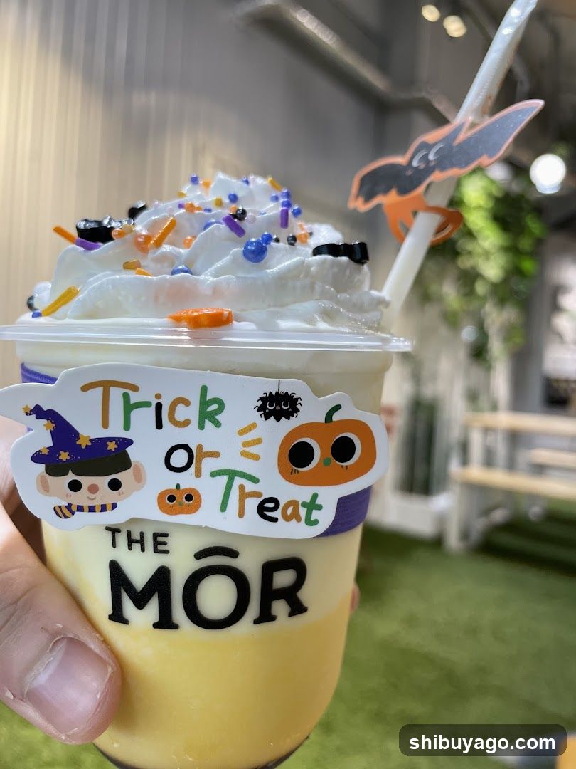 Halloween themed drink at The MOR