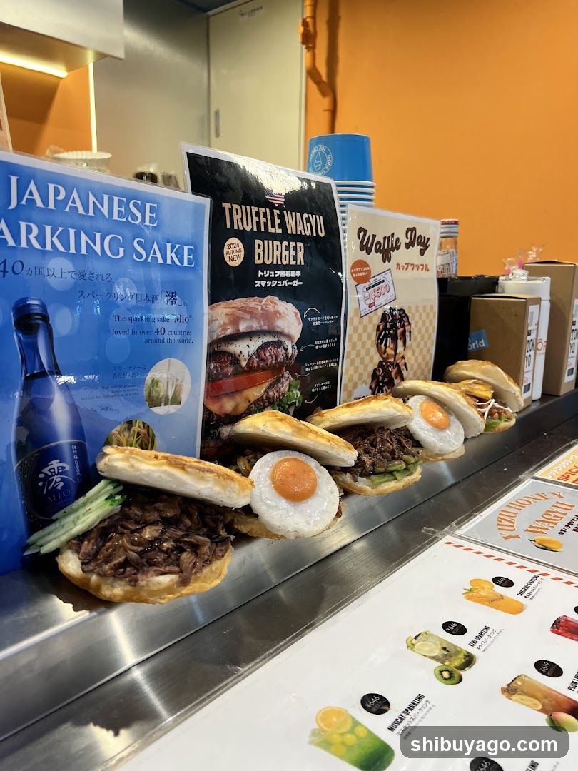 Food Display Counter with Signage