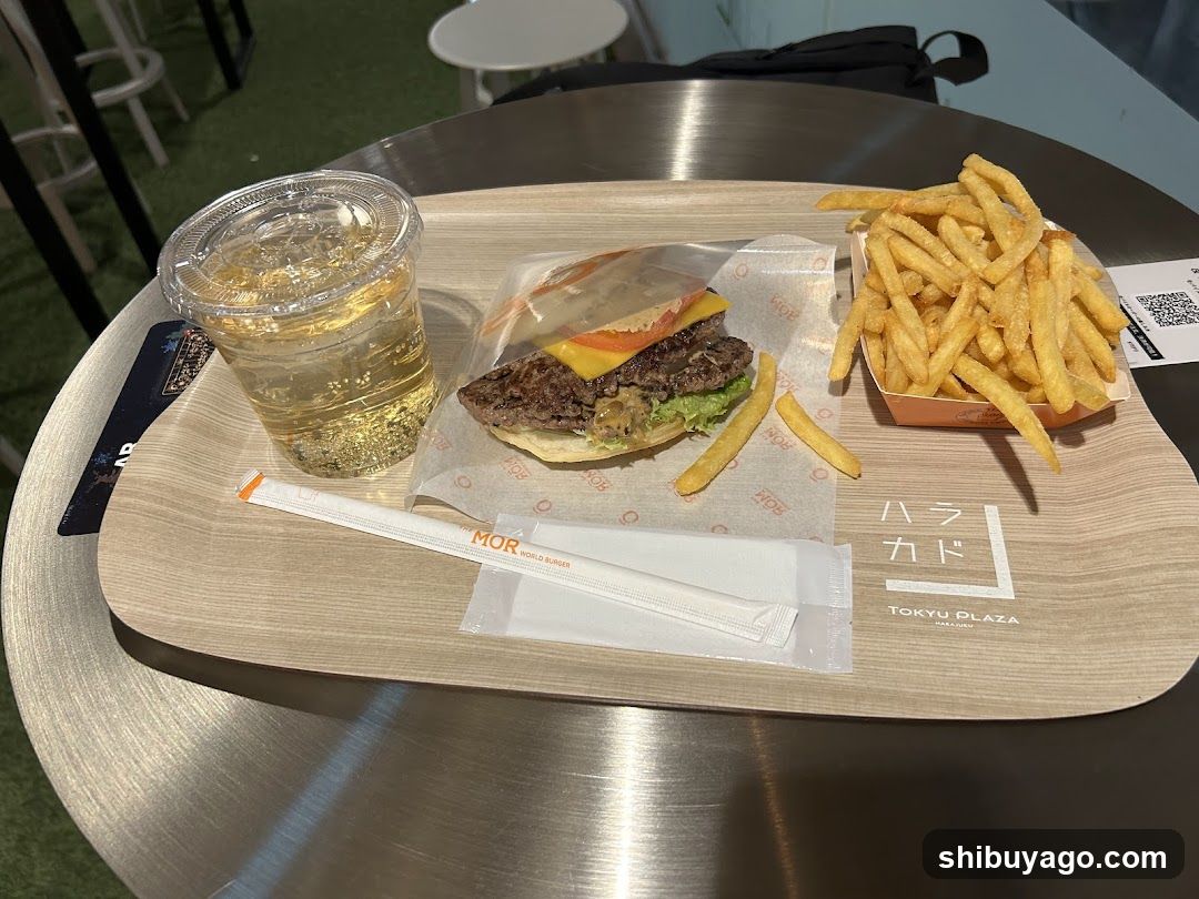 Burger and Fries Meal