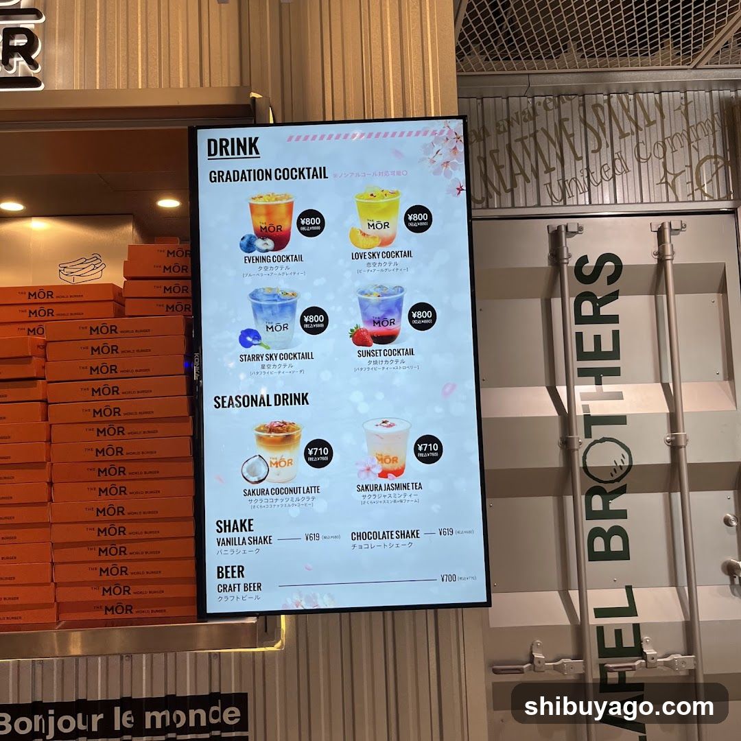 MOR Drink Menu Board