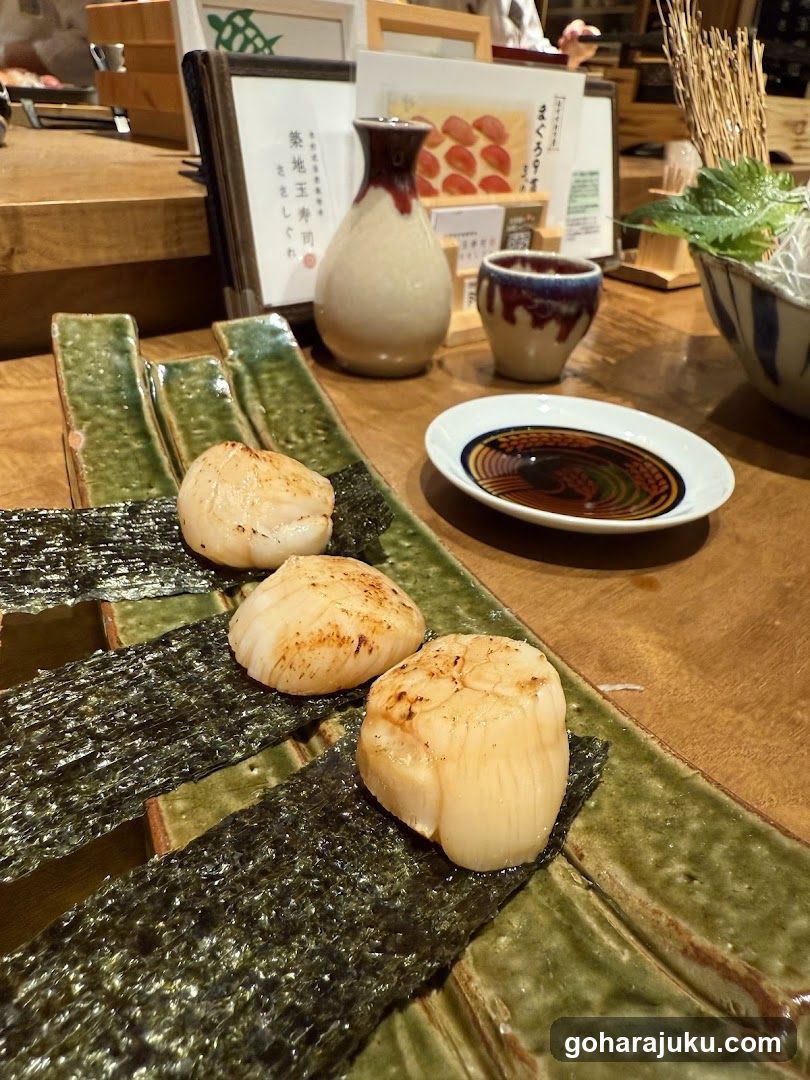 Sashimi Platter with Scallops