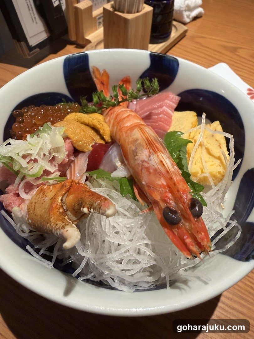 Sashimi Bowl with Seafood and Rice Noodles