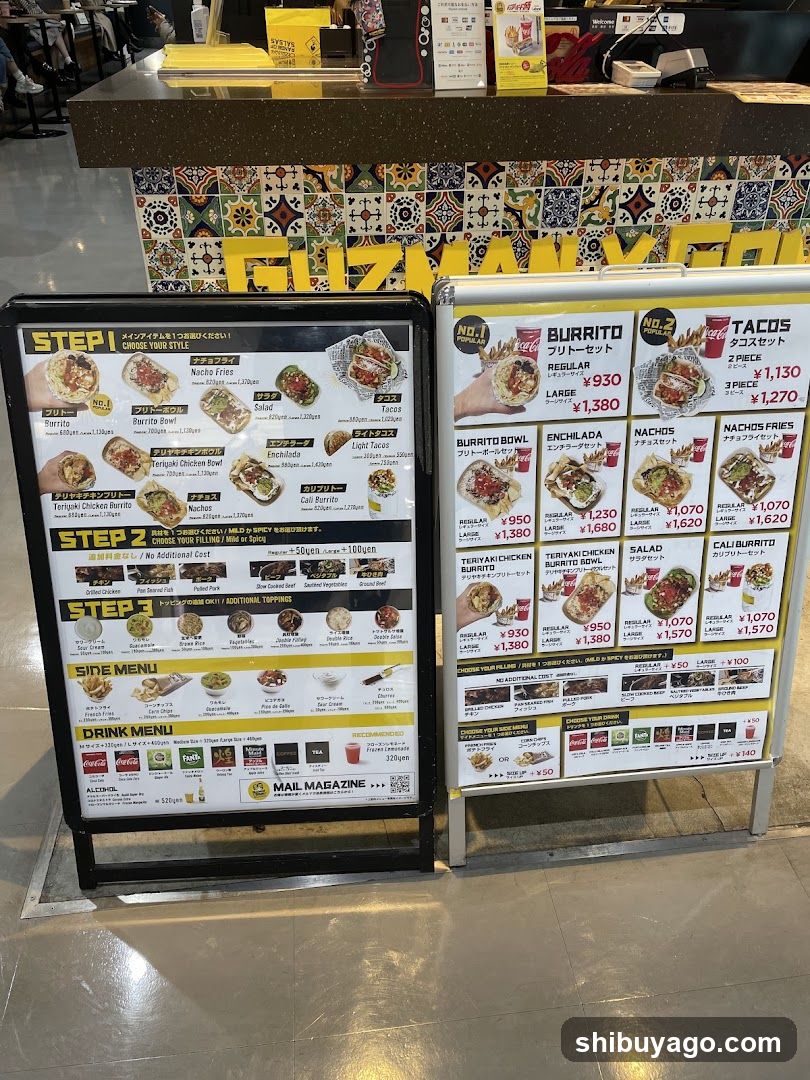 Burger King Menu Display