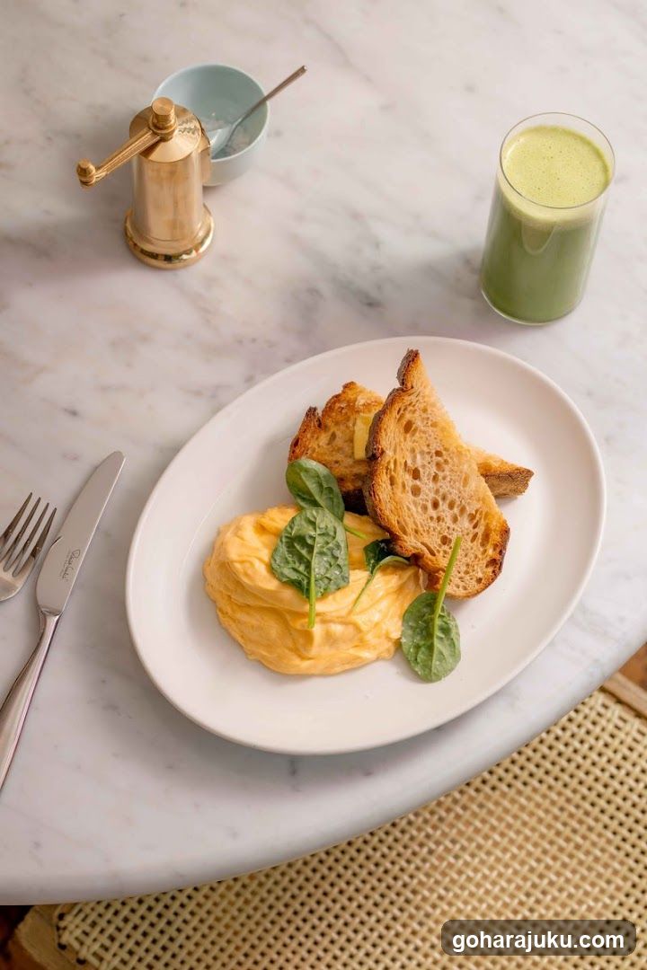 Breakfast with Toast and Smoothie