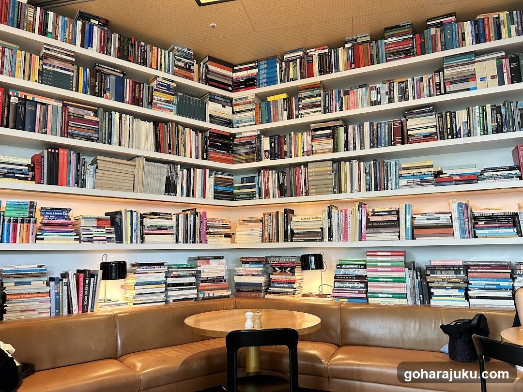 Book-filled Corner Library