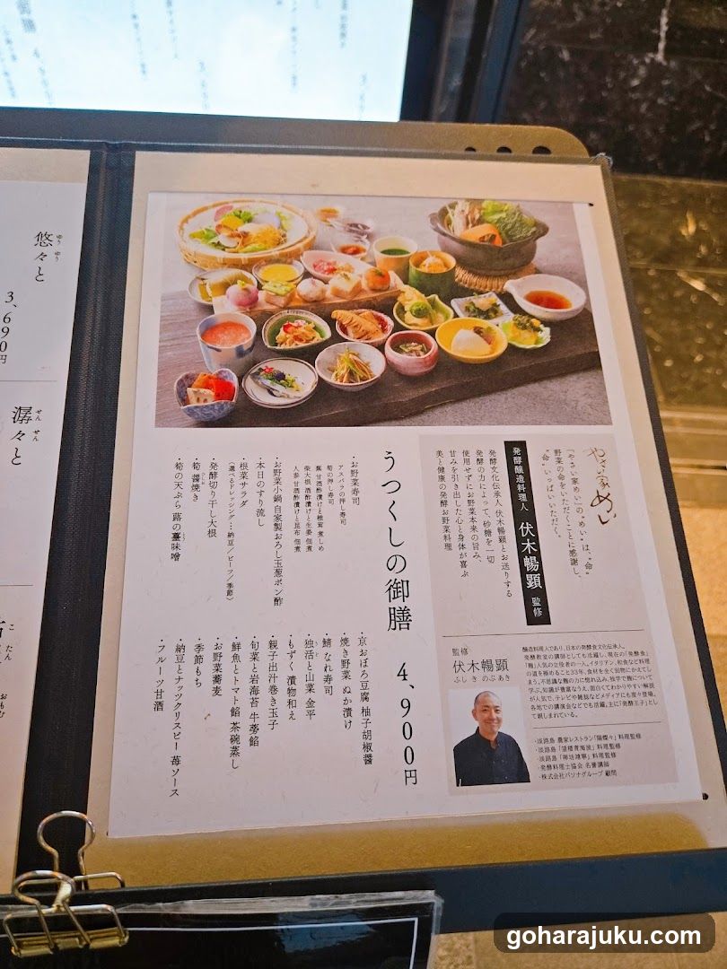 Japanese Menu Display