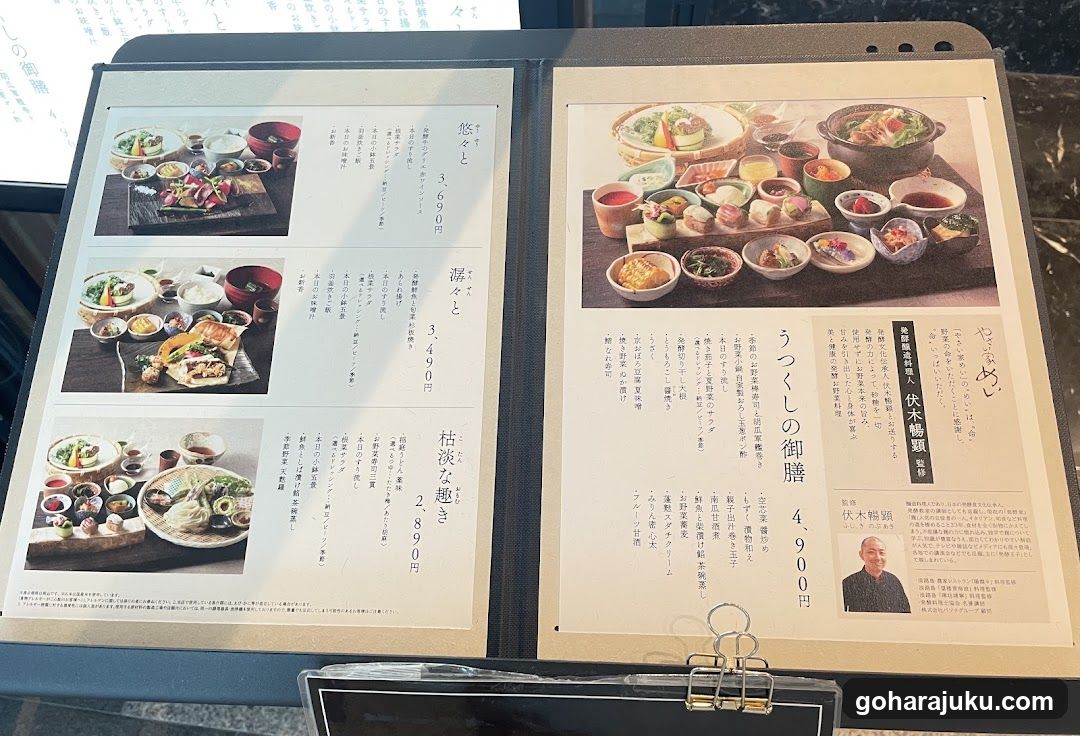 Japanese Restaurant Menu