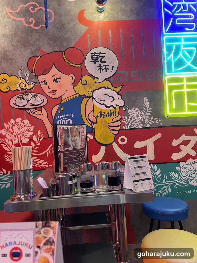 Interior of a Japanese-style restaurant or bar
