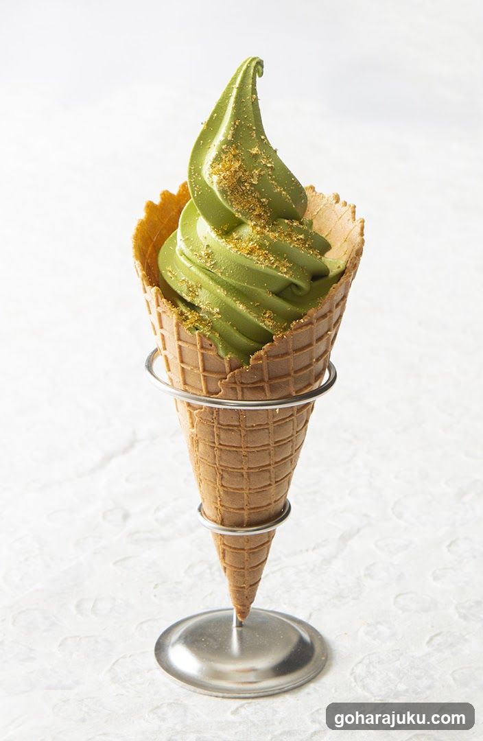 Matcha Ice Cream Cone