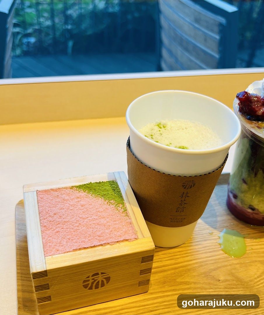 Matcha Dessert and Drink