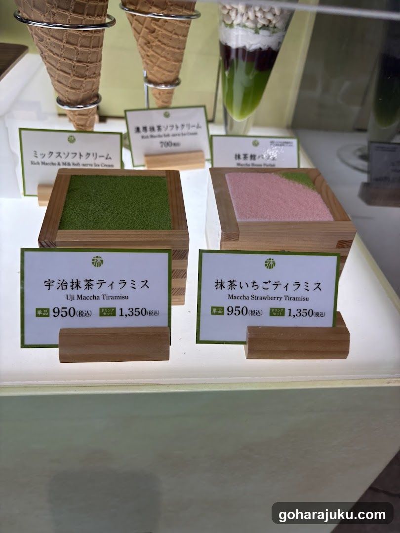 Matcha Dessert Display