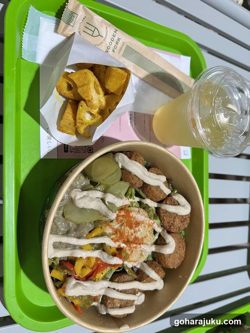 Food Tray with Salad Bowl and Sides