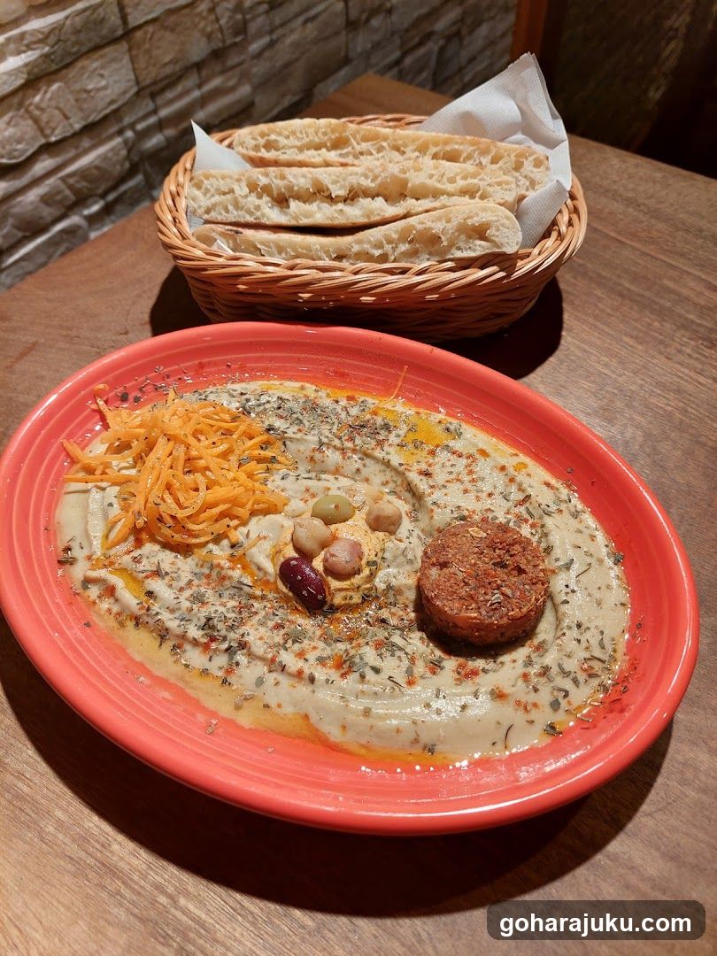 Hummus Platter with Bread