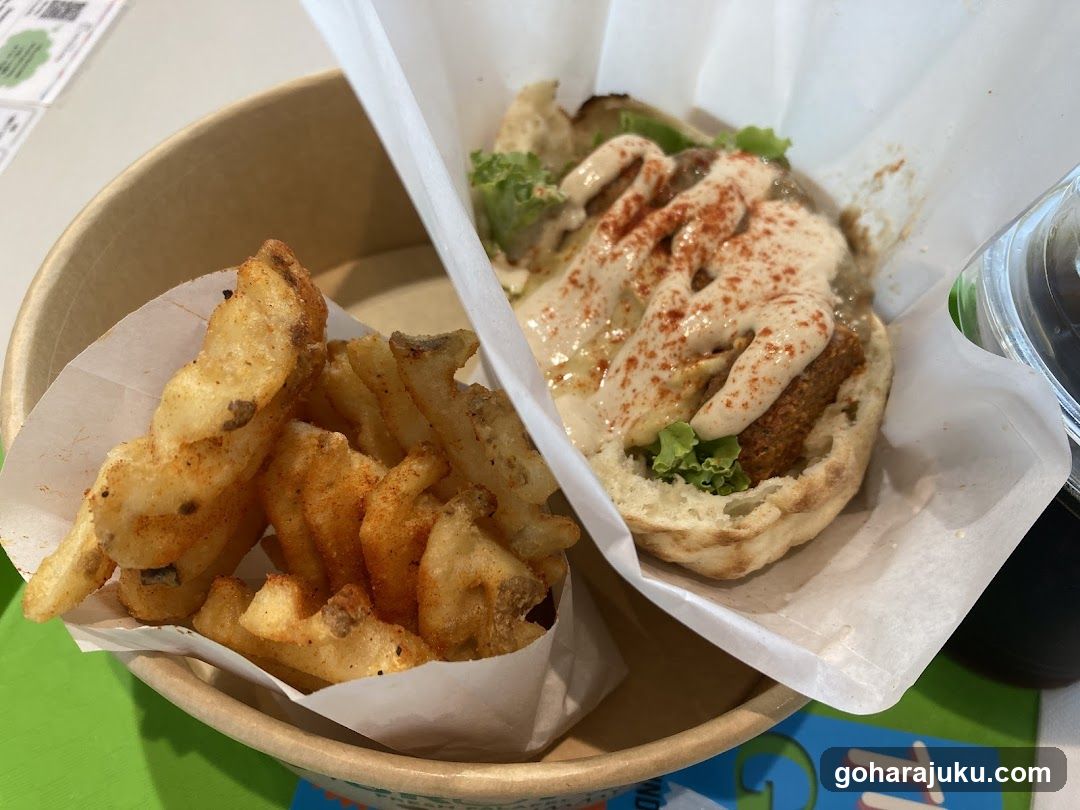 Food Bowl with Fries and Sandwich