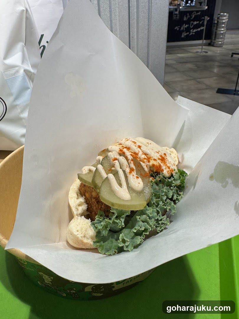 Food Item with Pickles and Kale