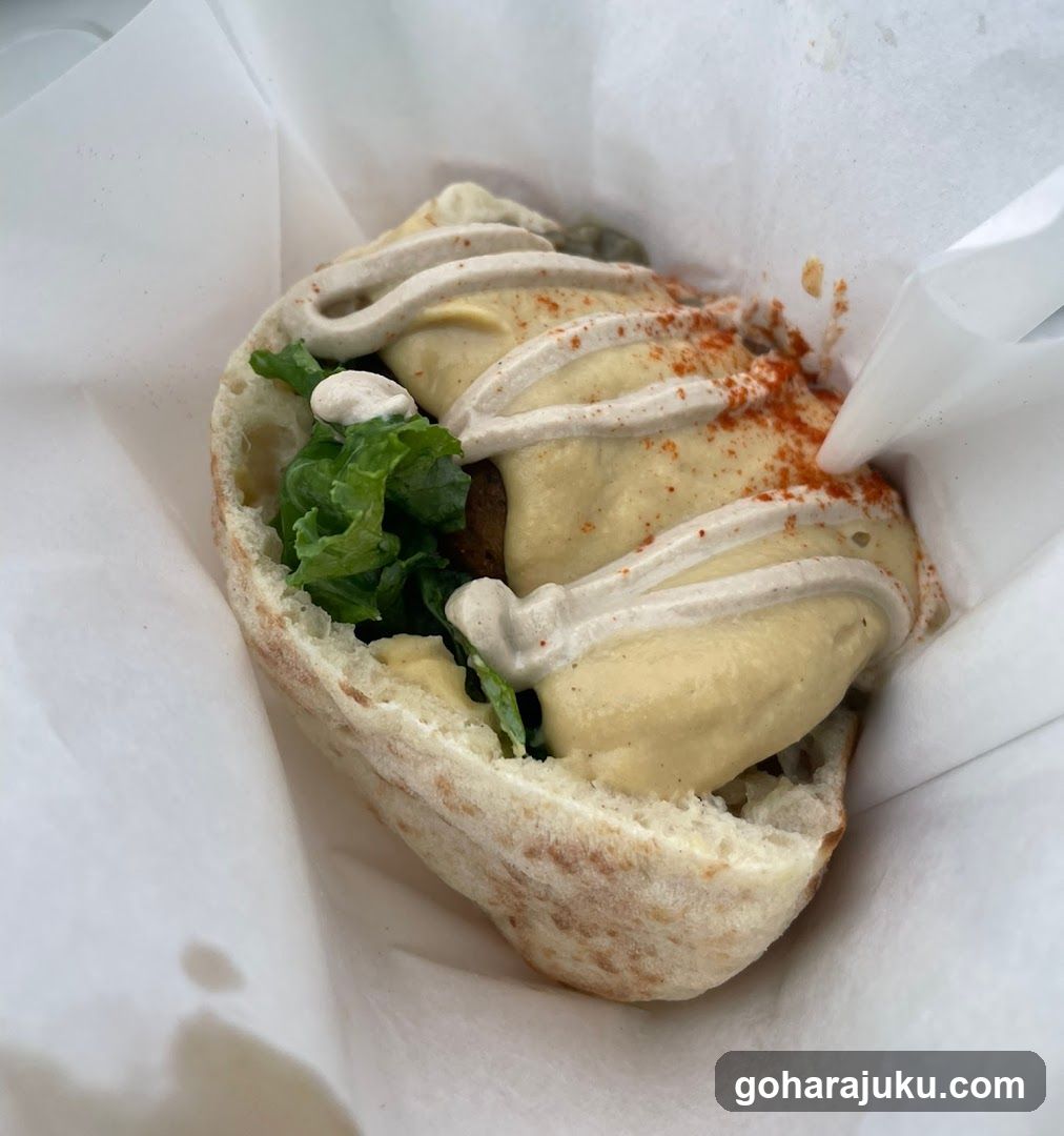 Pita Wrap with Hummus and Spices