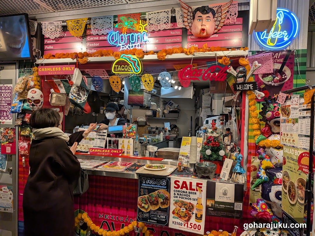 Mexican Food Stall Interior