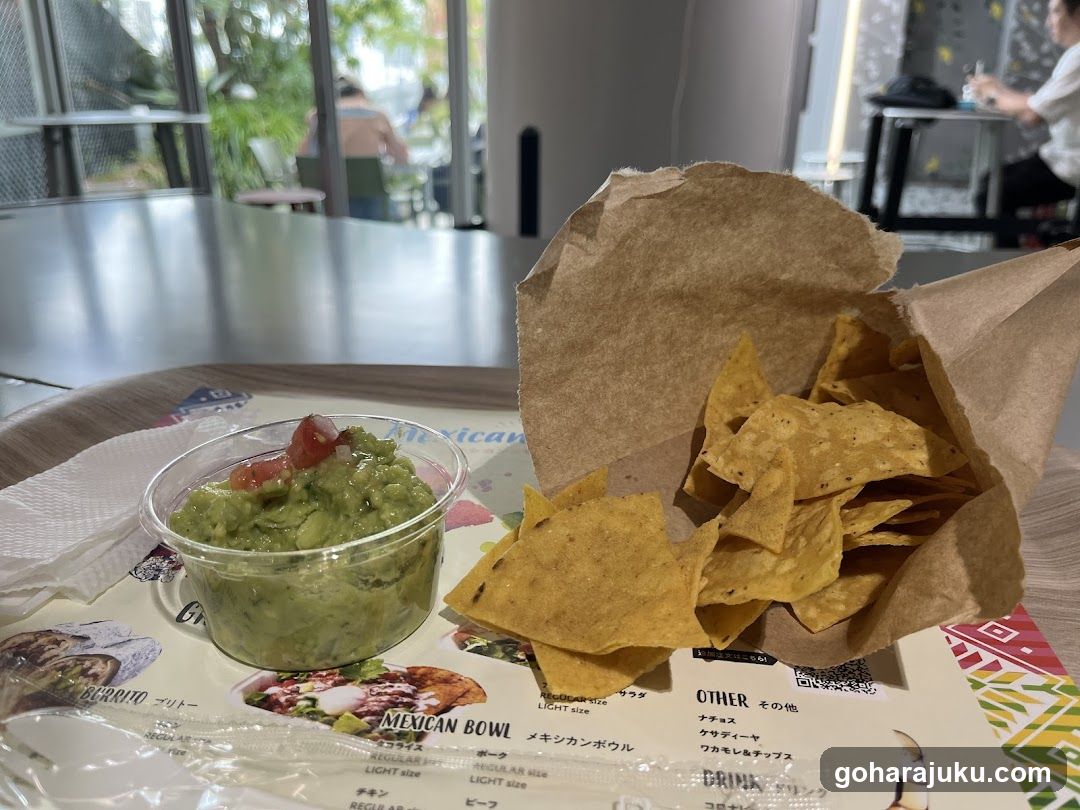 Guacamole and Chips at a Restaurant