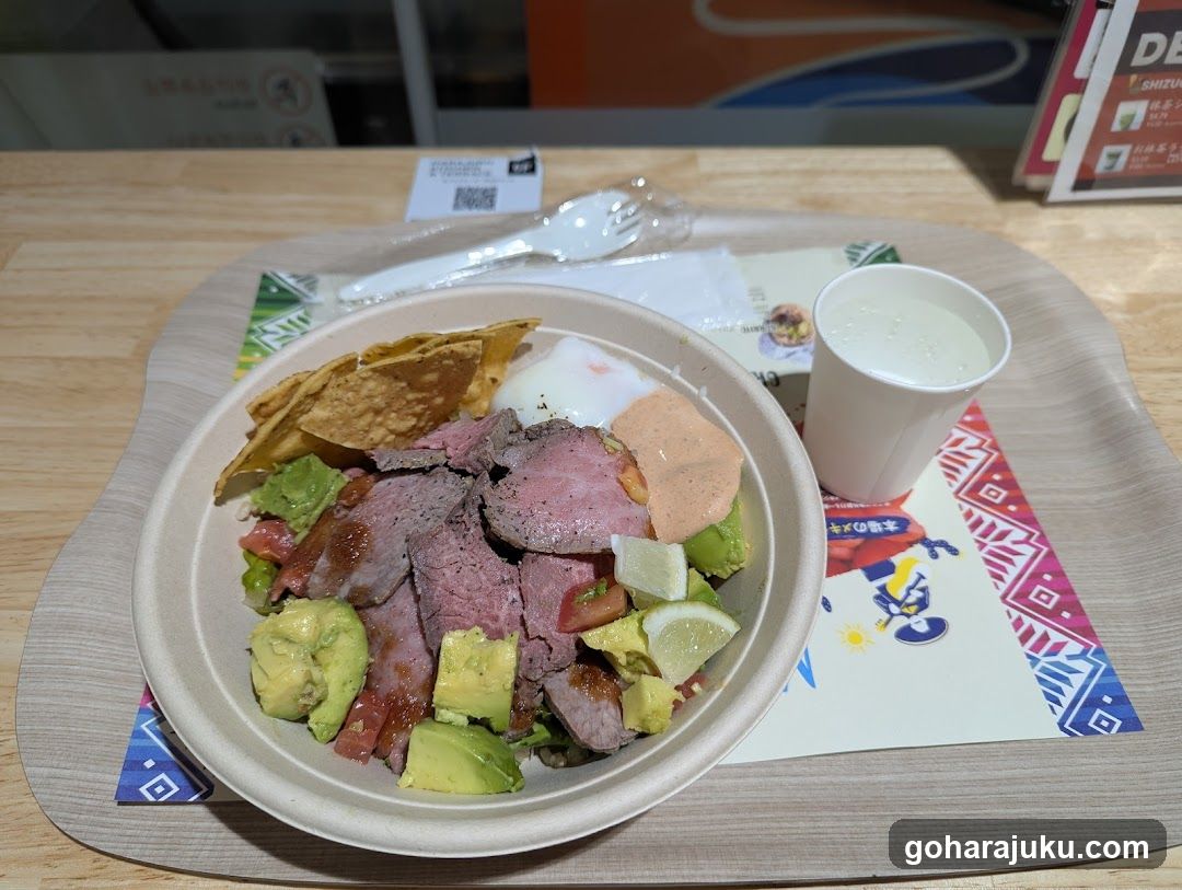 Bowl Meal with Avocado and Meat
