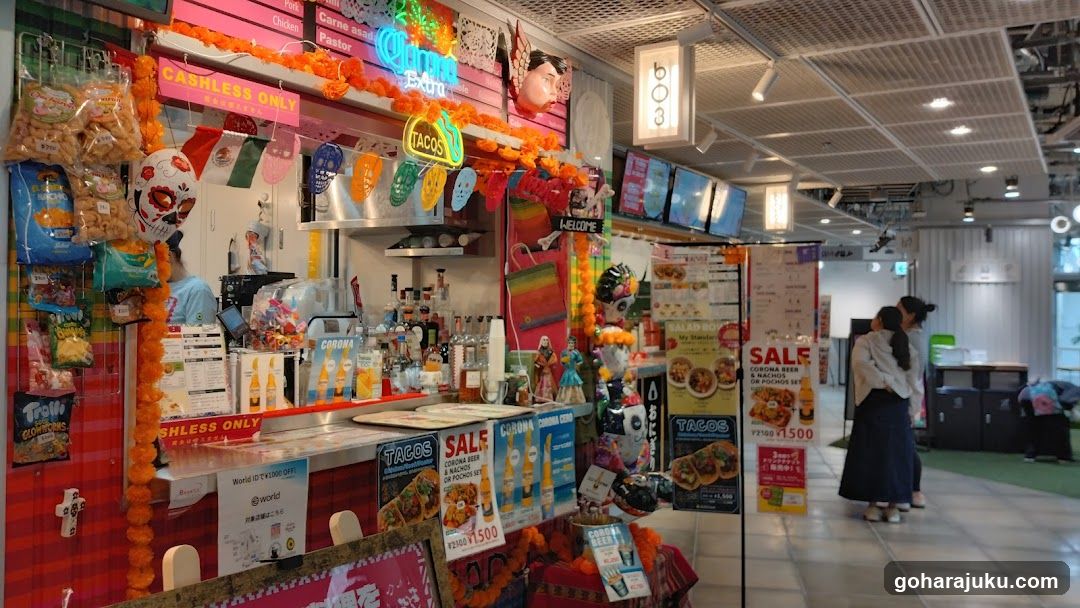 Mexican Food Stall Interior