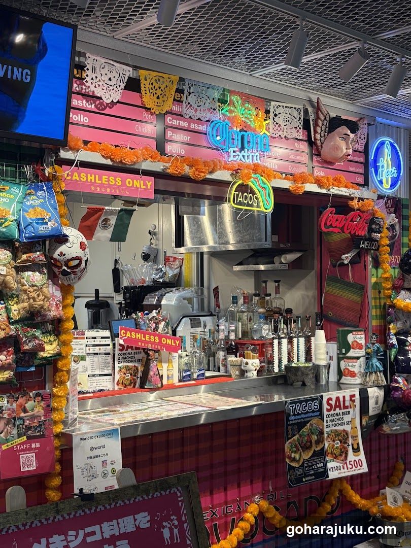 Mexican Food Stall Interior