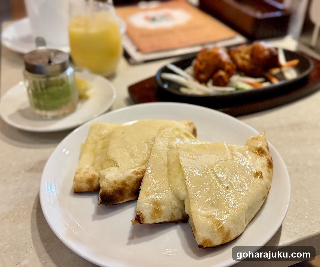 Cheese Bread and Side Dish at Restaurant