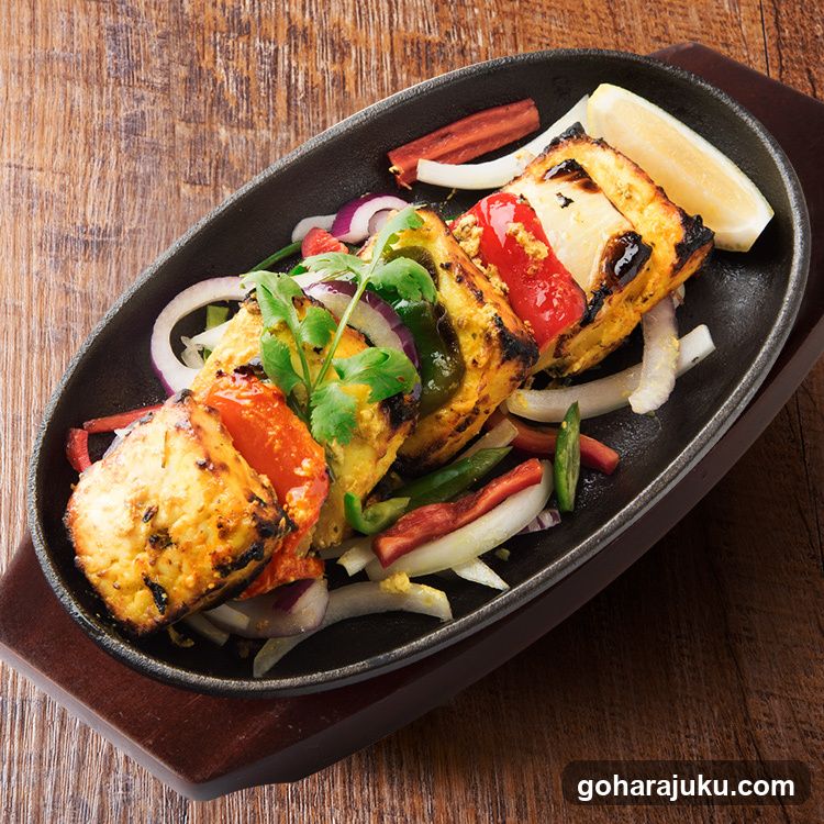 Grilled Chicken Skewers with Peppers and Onions
