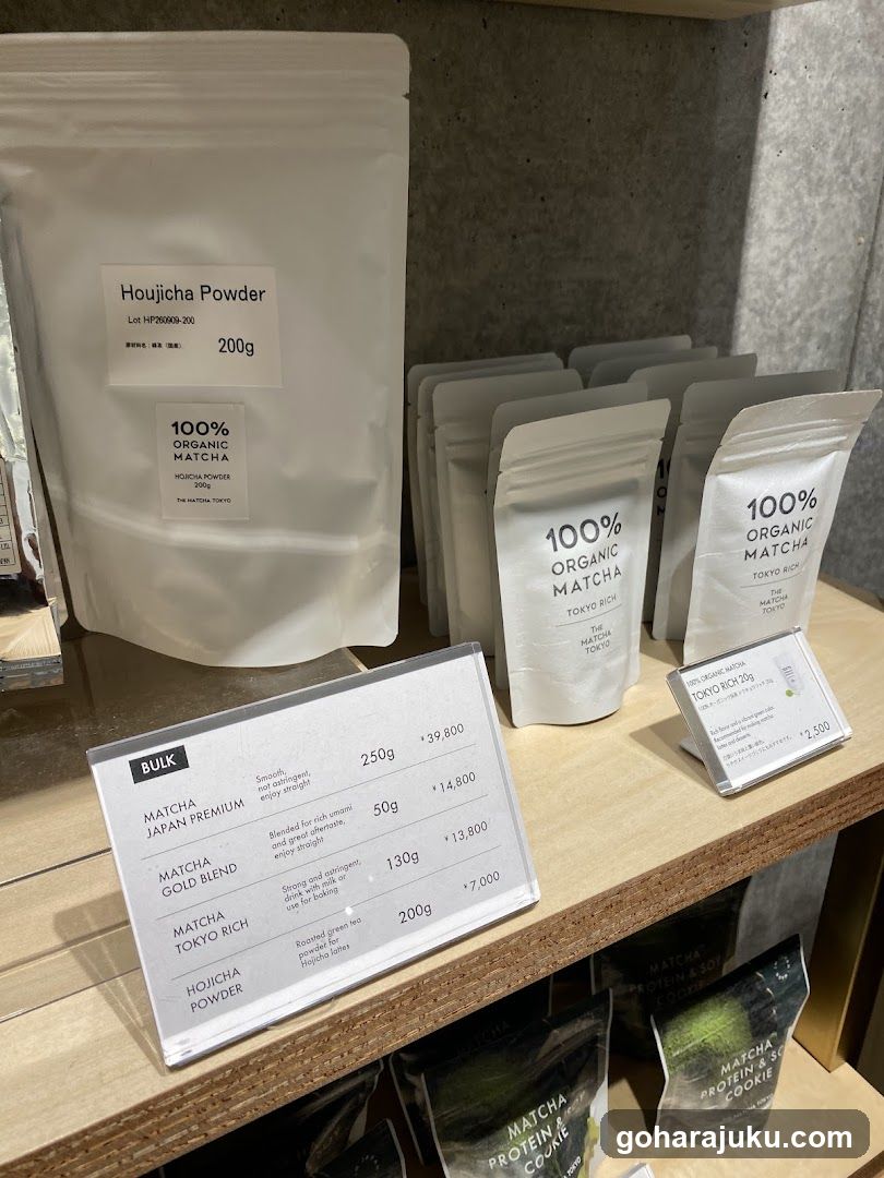 Matcha Product Display