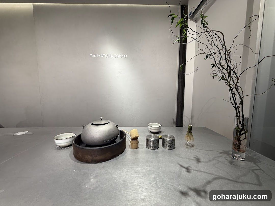 Matcha Tea Setting Display