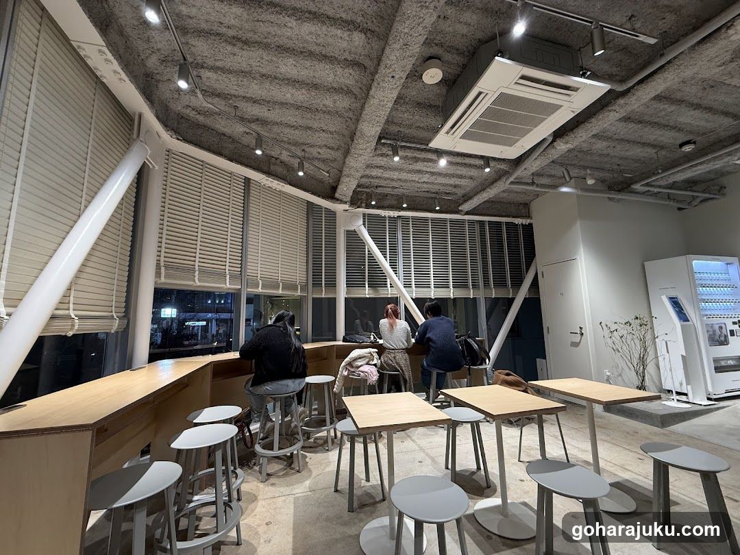 Interior of a modern cafe or co-working space