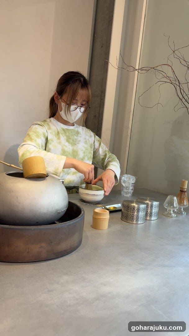 Tea Preparation Scene