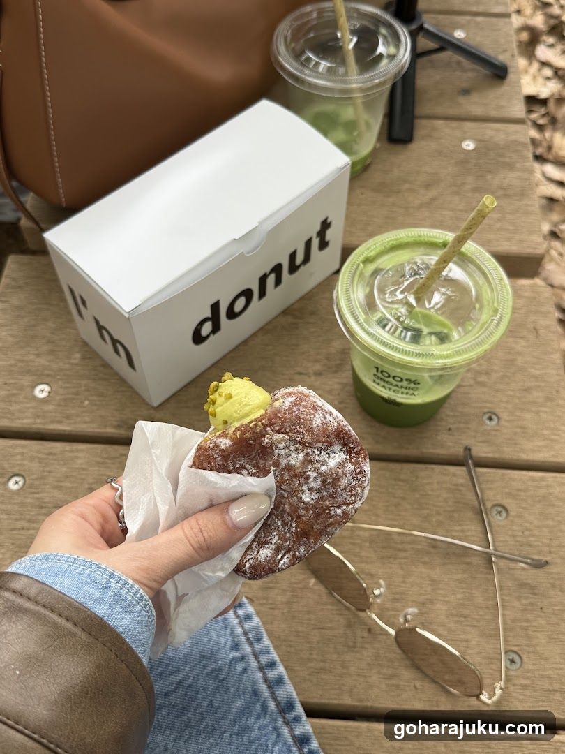 Matcha and Donut Treat