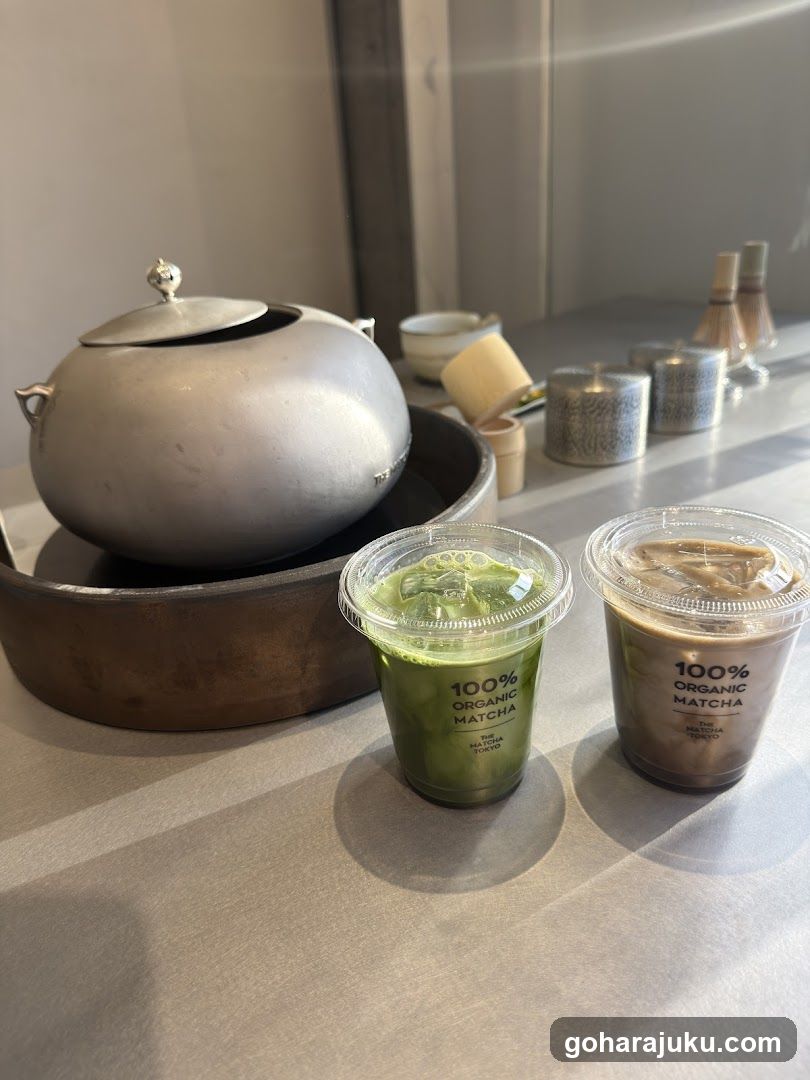 Matcha and Coffee Drinks with Teapot
