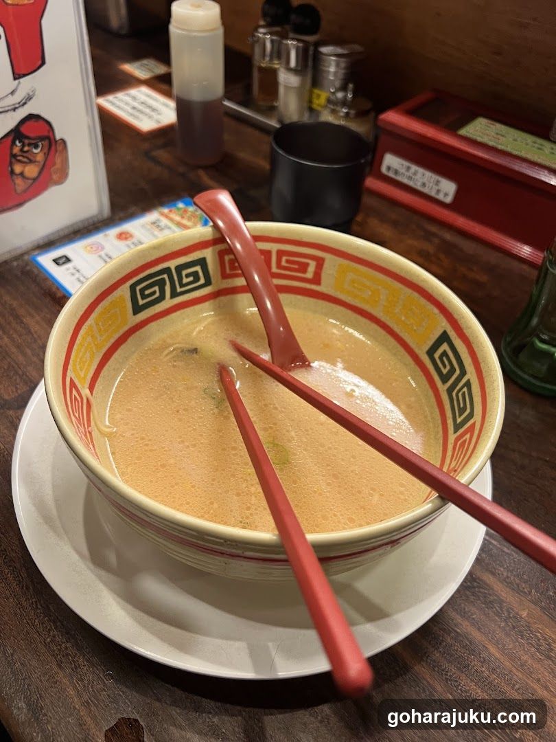 Ramen Bowl with Chopsticks and Spoon