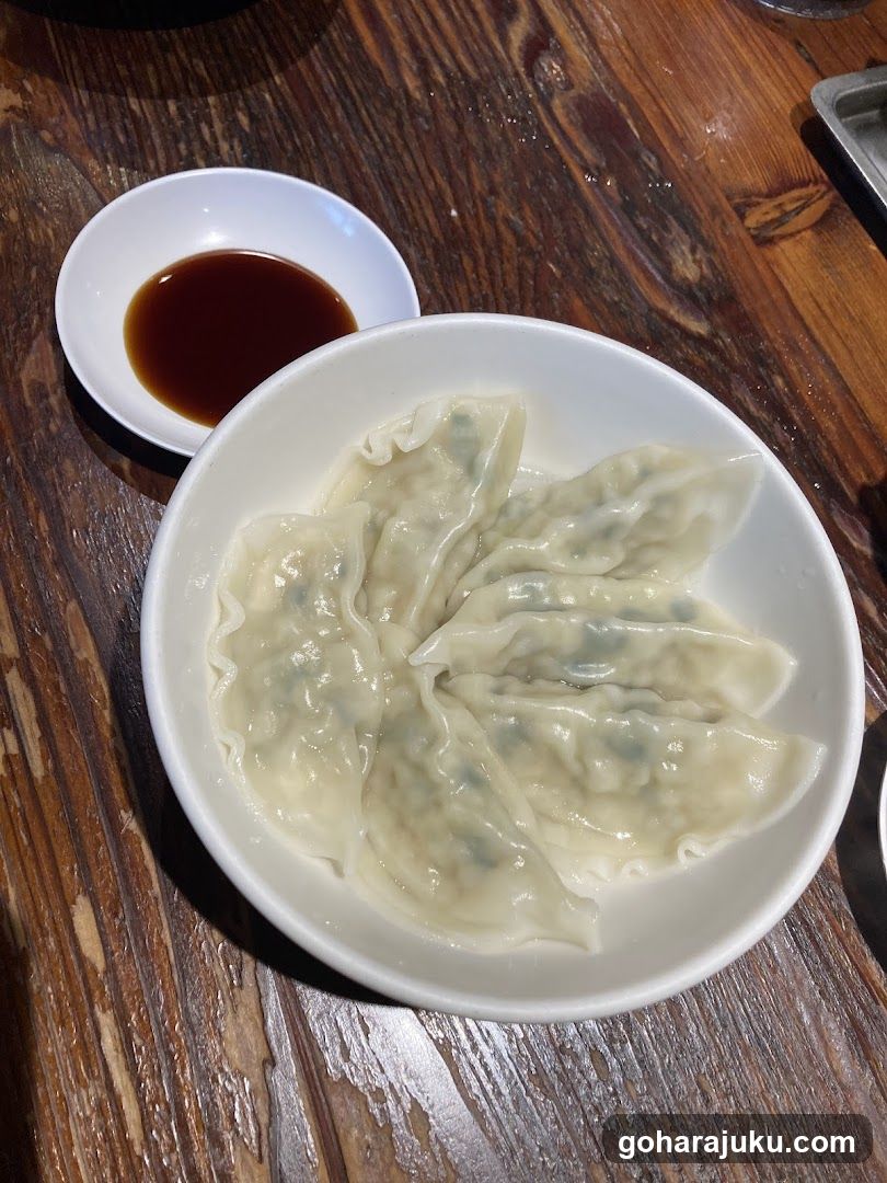 Dumplings with dipping sauce