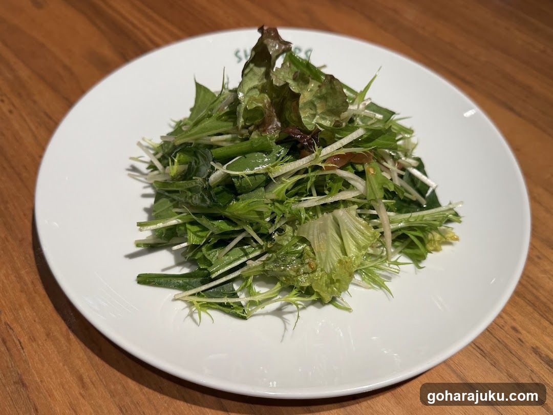 Salad on White Plate