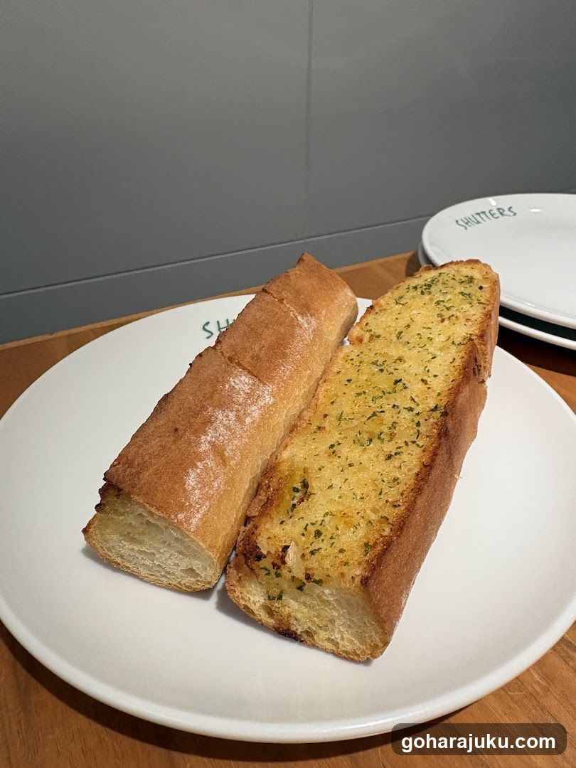 Garlic Bread on Plate