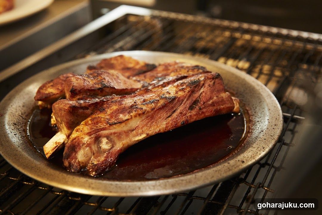Grilled Ribs on a Plate