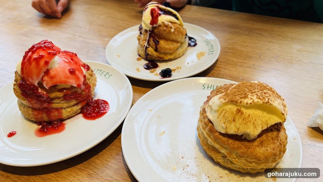 Dessert Platter with Waffles and Ice Cream