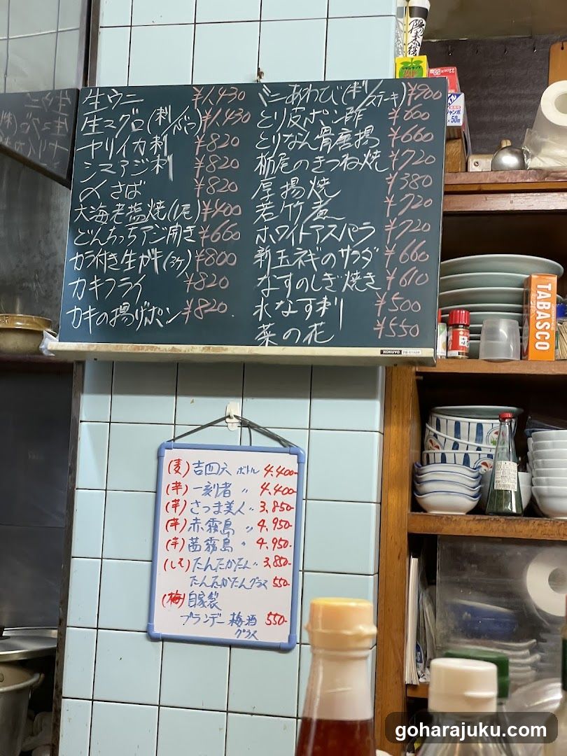 Japanese Restaurant Menu Board