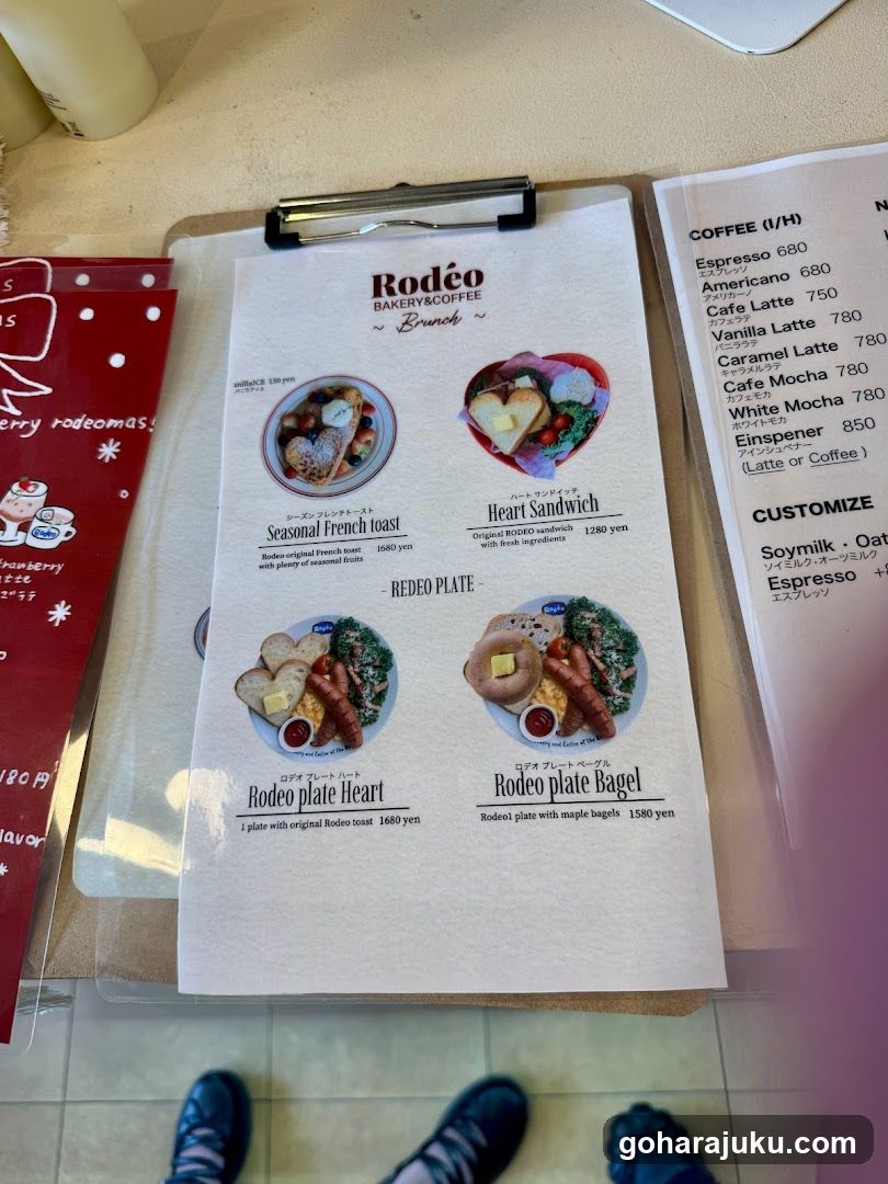 Rodeo Bakery & Coffee Menu