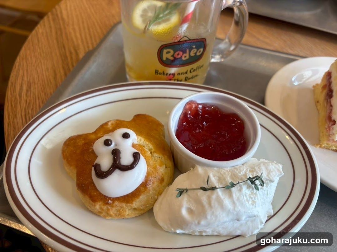 Biscuit and Jam with Drink