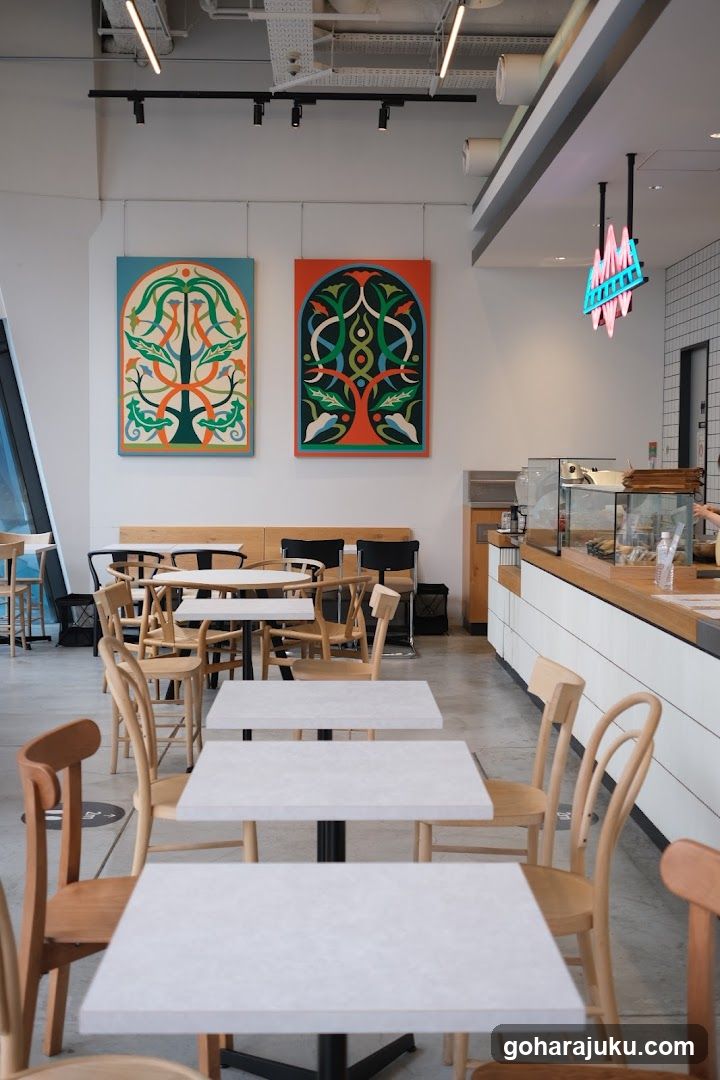 Interior of a modern cafe or coffee shop