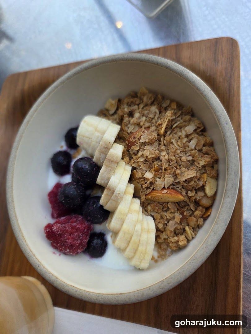 Breakfast Bowl with Granola and Fruits