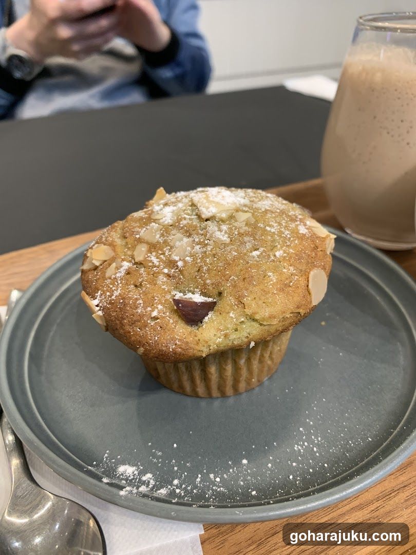 Muffin and Drink on a Table