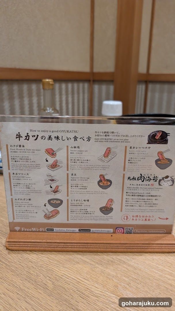 Gyukatsu Menu Board