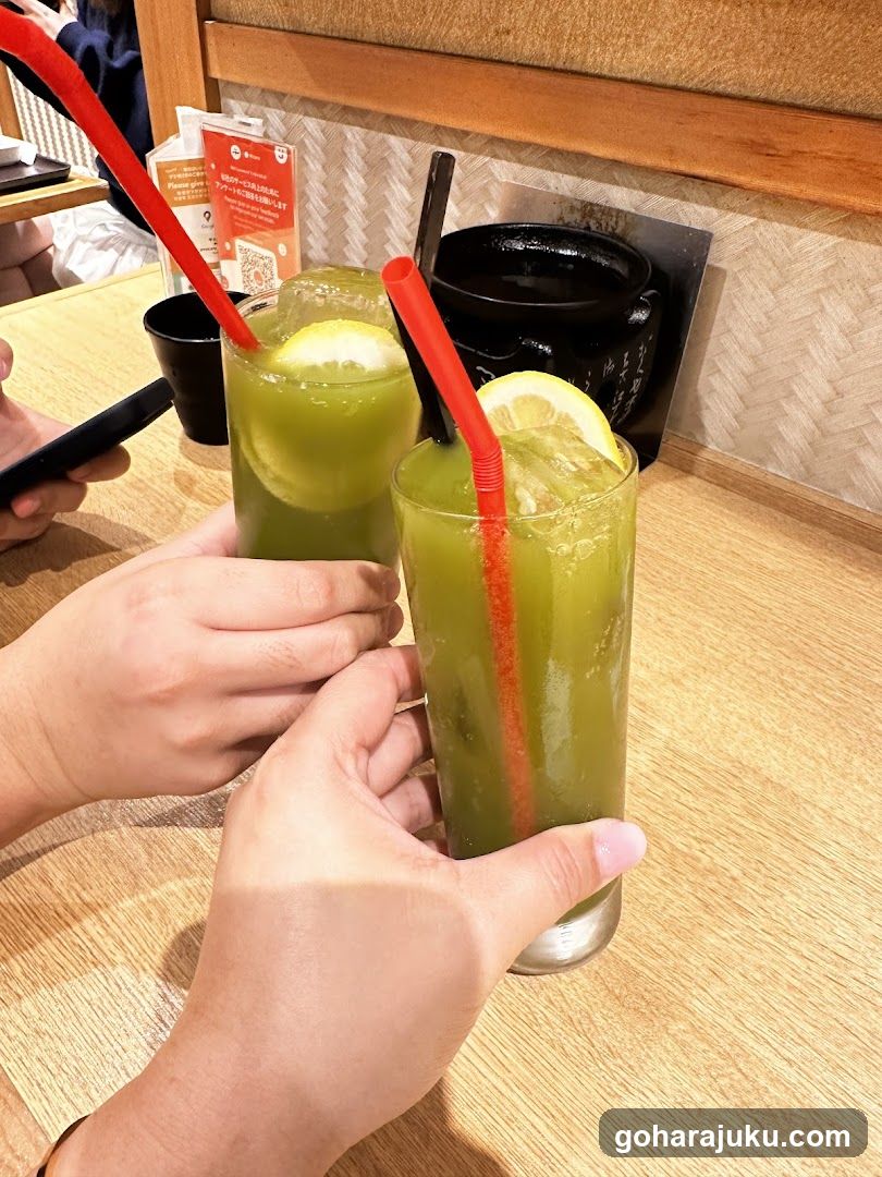 Matcha Lemonade Toasting