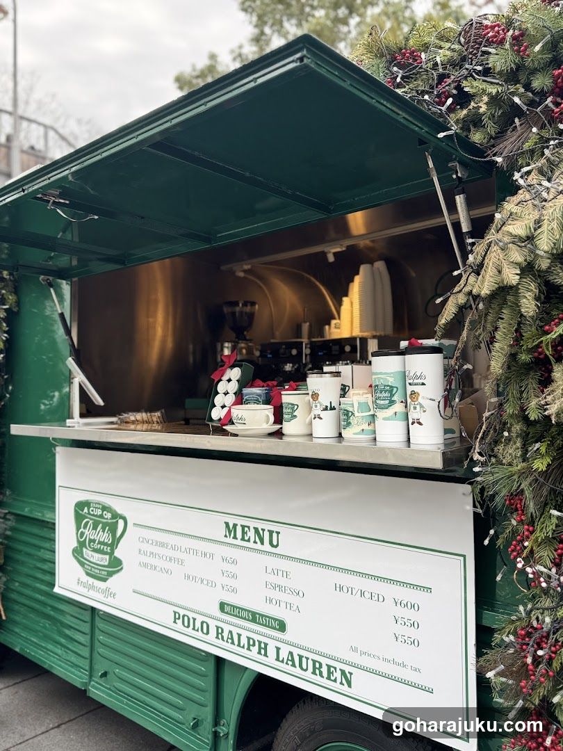 Green Food Truck with Menu Display