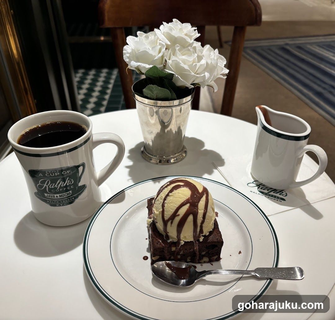 Ralphs Coffee & Brownie with Ice Cream
